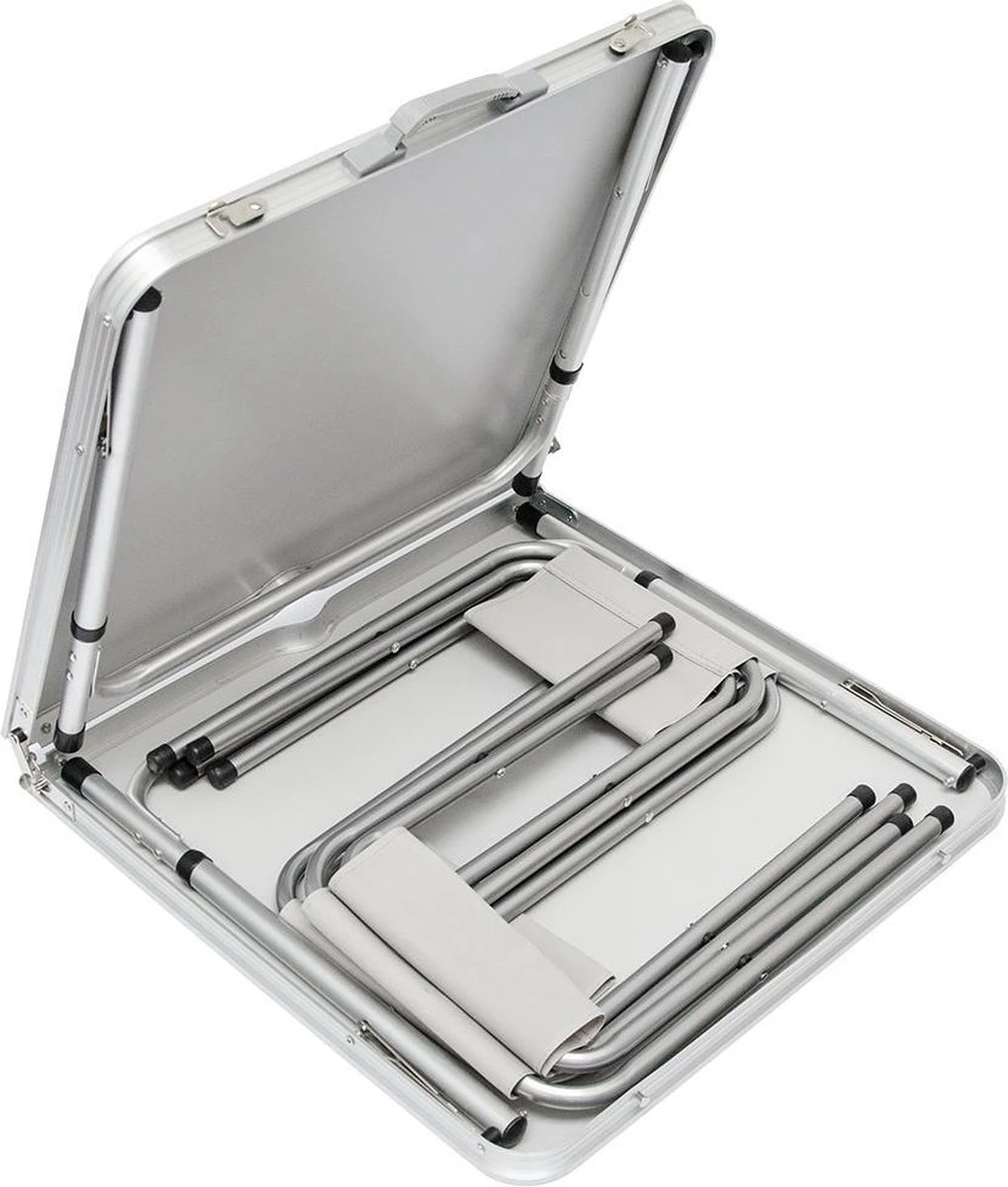 Inklapbare, In Hoogte Verstelbare Campingtafel 120x60x70cm Incl. 4 Inklapbare Krukken Campingtafel S 6 Inklapbare, In Hoogte Verstelbare Campingtafel 120x60x70cm Incl. 4 Inklapbare Krukken Campingtafel S - Afbeelding 6