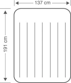 Intex Pillow Rest Classic Full Luchtbed - 2-persoons - 191x137x23 Cm -Kampeeruitrusting 1023x1200