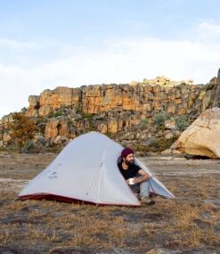 Cloud Up 3 Upgraded - Naturehike® - Tent 3 Persoons - Lichtgewicht Tent - Incl. Grondzeil - 20D 4000MM - Outdoor Kampeertent - Waterdicht - Hiking & Wandelen -Kampeeruitrusting 1040x1200