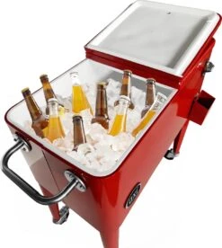AXI Retro Cooler Rood - Koeler Met Wielen - 76L Inhoud - Koelbox Met Aftapkraan -Kampeeruitrusting 1075x1200 2