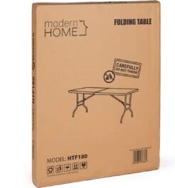 Inklapbare Tafel - Opklaptafel - 180x70x73,5 Cm - Wit -Kampeeruitrusting 1117x1200