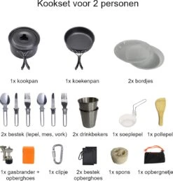 Hikr® Camping Pannenset - Complete 22-delige Kookset - Lichtgewicht - Kookgerei Servies - Outdoor - BPA-vrij - Keukengerei Set -Kampeeruitrusting 1144x1200 3