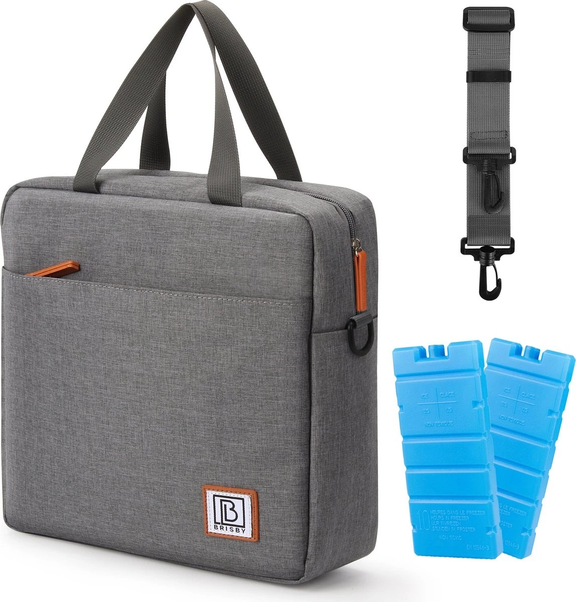 Brisby 4 Laags Geïsoleerde Koeltas - Lunchtas 7 Liter - Donkergrijs 1 Brisby 4 Laags Geïsoleerde Koeltas - Lunchtas 7 Liter - Donkergrijs