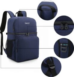 Koeltas Rugzak (28L) - 16 Blikjes - Lunchtas Voor Dames En Heren - Picknicktas - Blauw 12 Koeltas Rugzak (28L) - 16 Blikjes - Lunchtas Voor Dames En Heren - Picknicktas - Blauw -Kampeeruitrusting 1154x1200 5