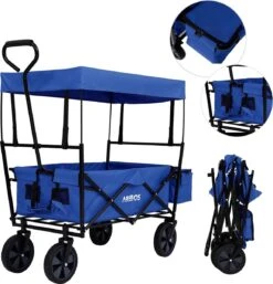 AREBOS Handwagen Vouwbare Dak Handwagen Vouwbare Trolley Uitrustingswagen Blauw 20 AREBOS Handwagen Vouwbare Dak Handwagen Vouwbare Trolley Uitrustingswagen Blauw -Kampeeruitrusting 1155x1200 1