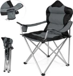 Sens Design Campingstoel - Kampeerstoel - Opvouwbaar - Grijs -Kampeeruitrusting 1160x1200 5