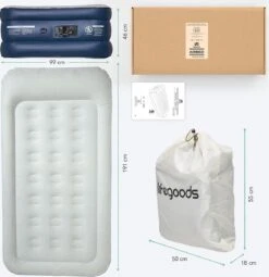 LifeGoods Luchtbed - 1 Persoons - Met Ingebouwde Pomp - Incl. Draagtas En Reparatiekit 15 LifeGoods Luchtbed - 1 Persoons - Met Ingebouwde Pomp - Incl. Draagtas En Reparatiekit -Kampeeruitrusting 1163x1200 1