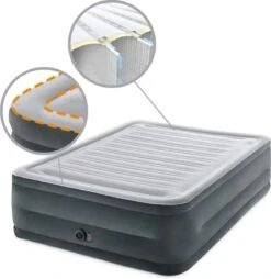 Intex Luchtbed - 2-Persoons - 152 X 203 X 33 Cm - Grijs - Met Ingebouwde Pomp, Hoeslaken Wit En Reparatieset 11 Intex Luchtbed - 2-Persoons - 152 X 203 X 33 Cm - Grijs - Met Ingebouwde Pomp, Hoeslaken Wit En Reparatieset -Kampeeruitrusting 1166x1200 1