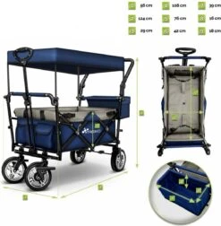 Tresko- Bolderkar, Grijs, Opvouwbaar, Met Dakje, Geschikt Tot 80 Kg - Bolderwagen - Kinderenvervoer - Bolderkarren - Tuinkar - Kinderwagen 16 Tresko- Bolderkar, Grijs, Opvouwbaar, Met Dakje, Geschikt Tot 80 Kg - Bolderwagen - Kinderenvervoer - Bolderkarren - Tuinkar - Kinderwagen -Kampeeruitrusting 1176x1200 5