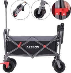 AREBOS Opvouwbare Steekwagen Met Telescopische Stang Draagvermogen 100 Kg 19 AREBOS Opvouwbare Steekwagen Met Telescopische Stang Draagvermogen 100 Kg -Kampeeruitrusting 1178x1200 3