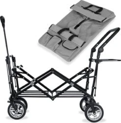 Rijoka Luxe Opvouwbare Bolderkar/Bolderwagen | Met Dakje En Draagtas | Grijs 10 Rijoka Luxe Opvouwbare Bolderkar/Bolderwagen | Met Dakje En Draagtas | Grijs -Kampeeruitrusting 1186x1200 1