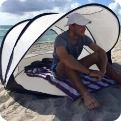 Deryan Luxe Pop Up Strandtent XXL - Anti-UV 50+ - Cream 18 Deryan Luxe Pop Up Strandtent XXL - Anti-UV 50+ - Cream -Kampeeruitrusting 1196x1200 5