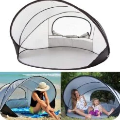 Deryan Luxe Pop Up Strandtent XXL - Anti-UV 50+ - Zilver 23 Deryan Luxe Pop Up Strandtent XXL - Anti-UV 50+ - Zilver -Kampeeruitrusting 1196x1200 7