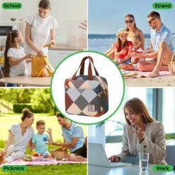 Brisby 4 Laags Geïsoleerde Koeltas - Lunchtas 4 Liter - Blok -Kampeeruitrusting 1197x1200 37