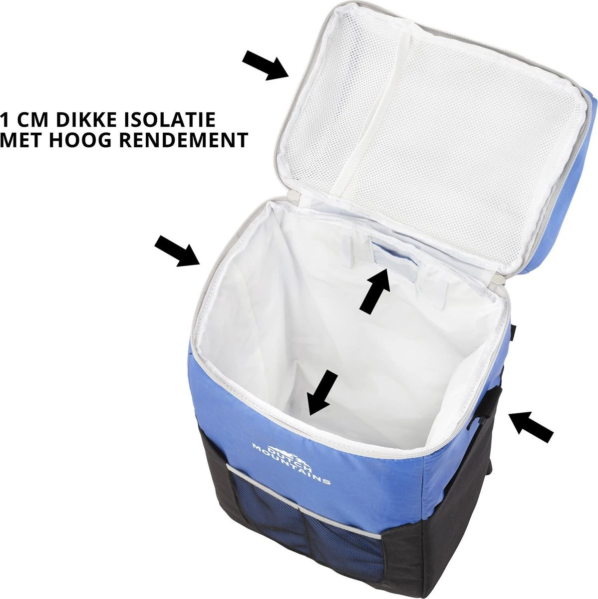 Dutch Mountains Koeltas Rugzak | Cooler Backpack 20 Liter | Picknicktas | Lunchtas | Koelrugzak | Strandtas | Blauw 4 Dutch Mountains Koeltas Rugzak | Cooler Backpack 20 Liter | Picknicktas | Lunchtas | Koelrugzak | Strandtas | Blauw - Afbeelding 4