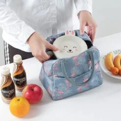 Koeltas - Lunchtas - Volwassenen En Kinderen - Compact & Handig: Zomer - Picknick -School - Lunch - Werk - Grijs Flamingo -Kampeeruitrusting 1198x1200 26