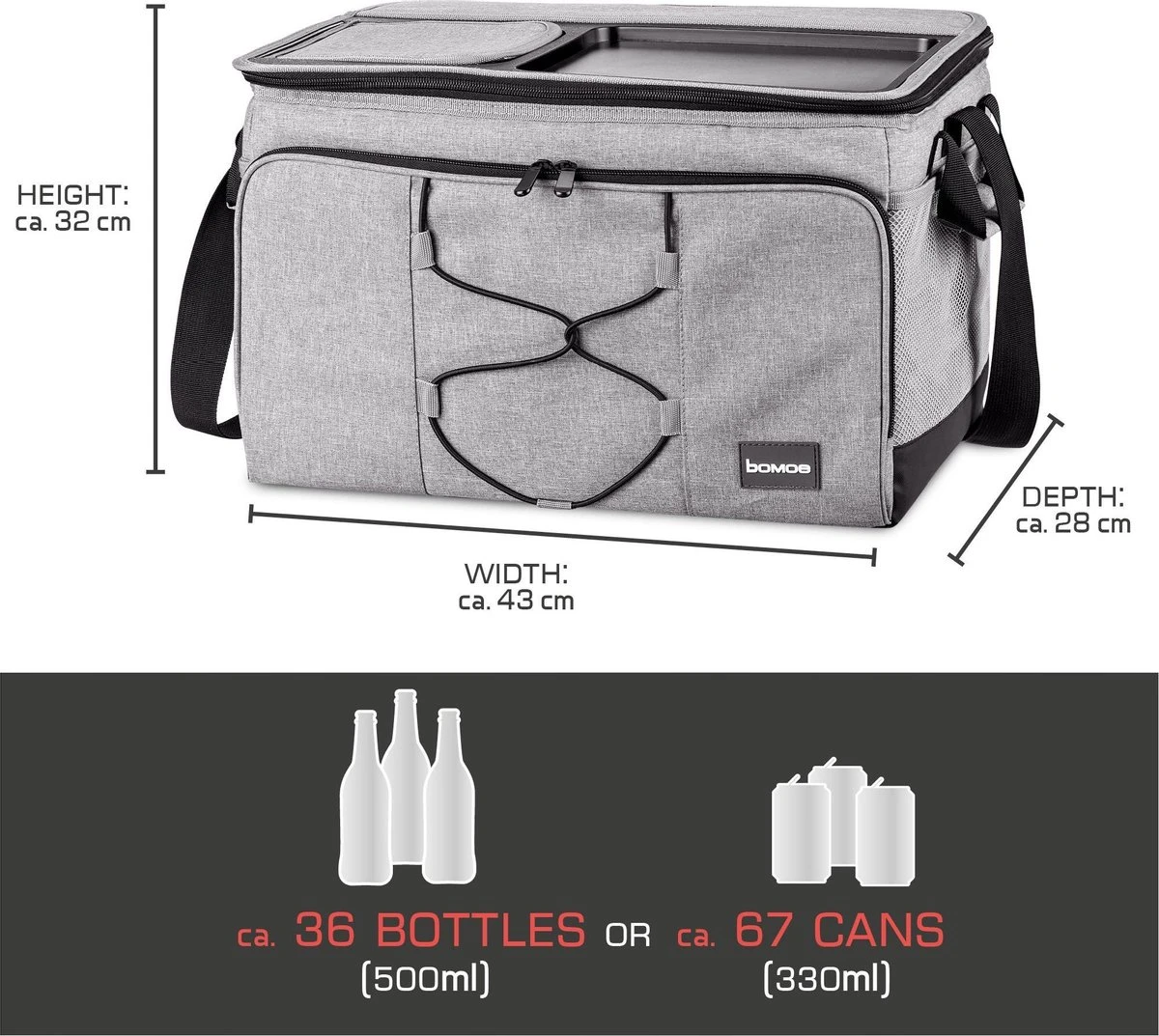 Bomoe Opvouwbare Koeltas IceBreezer KT43 - Koelbox Voor Onderweg - 43x32x28 Cm - 45 Liter - Picknicktas Perfect Voor Barbecues Of Festivals 2 Bomoe Opvouwbare Koeltas IceBreezer KT43 - Koelbox Voor Onderweg - 43x32x28 Cm - 45 Liter - Picknicktas Perfect Voor Barbecues Of Festivals - Afbeelding 2