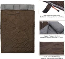 Where Tomorrow Double Slaapzak 220 X 150 Cm Diverse Kleuren - Bruin 9 Where Tomorrow Double Slaapzak 220 X 150 Cm Diverse Kleuren - Bruin -Kampeeruitrusting 1200x1090 7