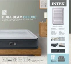 Intex Luchtbed - Twijfelaar - 137 X 191 X 33 Cm - Grijs - Met Ingebouwde Pomp, Hoeslaken Antraciet En Reparatieset 11 Intex Luchtbed - Twijfelaar - 137 X 191 X 33 Cm - Grijs - Met Ingebouwde Pomp, Hoeslaken Antraciet En Reparatieset -Kampeeruitrusting 1200x1095