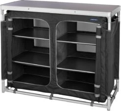 Campart Campingkeuken KI-0734 - Campingkast Groot - 4 Verstelbare Poten - Opvouwbaar En Lichtgewicht - Inclusief Opbergtas - Grijs -Kampeeruitrusting 1200x1105 4