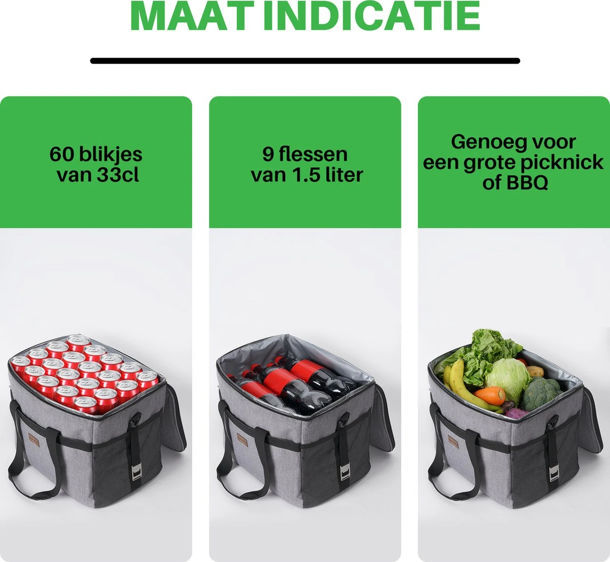 Packaway 4 Laags Geïsoleerde Koeltas - Lunchtas 30 Liter - Grijs 5 Packaway 4 Laags Geïsoleerde Koeltas - Lunchtas 30 Liter - Grijs - Afbeelding 5