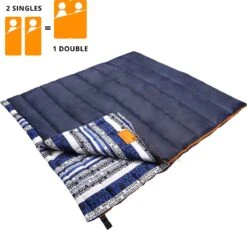 Dutch Mountains Slaapzak Goeree XL - Kussen 25x15cm - 220x90cm Katoenen Slaapzak - Tochtstrip -Kampeeruitrusting 1200x1118 5