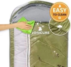 COVACURE 1.5/0.8kg Slaapzak, 3 Seizoenen Ultra Warm & Lichtgewicht Slaapzak Voor Volwassenen, Envelop Compacte Outdoor Slaapzakken Met Draagbare Compressie Tas Voor Camping, Rugzakken, Wandelen... -Kampeeruitrusting 1200x1120
