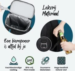 Sunflake Koelrugzak Groot - Lunchtas - Koeltas Backpack Voor Dames & Heren - Zwart 12 Sunflake Koelrugzak Groot - Lunchtas - Koeltas Backpack Voor Dames & Heren - Zwart -Kampeeruitrusting 1200x1145 7