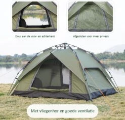 Sens Design Pop Up Tent - Tent - 2-3 Personen -Kampeeruitrusting 1200x1146