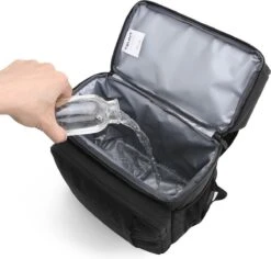 Koeltas Rugzak (28L) - Geschikt Voor 16 Blikjes - Lunchtas Voor Dames En Heren - Zwart -Kampeeruitrusting 1200x1148 7