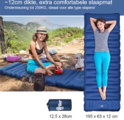 Hikr® Slaapmat 10cm+ Dikte - Comfortabel Luchtmatras - Zelfopblazend Met De Voet - TPU+40D Nylon - Slaapmatje Eenpersoons En Uit Te Breiden Tot Tweepersoons - Slaapmat Met Ingebouwde Pomp 11 Hikr® Slaapmat 10cm+ Dikte - Comfortabel Luchtmatras - Zelfopblazend Met De Voet - TPU+40D Nylon - Slaapmatje Eenpersoons En Uit Te Breiden Tot Tweepersoons - Slaapmat Met Ingebouwde Pomp -Kampeeruitrusting 1200x1159 1