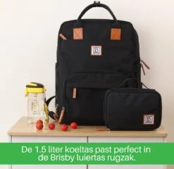Brisby 4 Laags Geïsoleerde Koeltas - Lunchtas 1.5 Liter - Zwart -Kampeeruitrusting 1200x1167 7