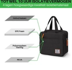 Brisby 4 Laags Geïsoleerde Koeltas - Lunchtas 4 Liter - Zwart 10 Brisby 4 Laags Geïsoleerde Koeltas - Lunchtas 4 Liter - Zwart -Kampeeruitrusting 1200x1170 14