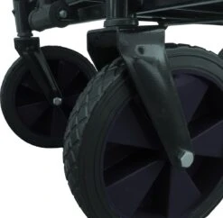 Rijoka Opvouwbare Bolderkar/Bolderwagen - Telescopische Stang | Zwart -Kampeeruitrusting 1200x1175 1
