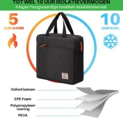 Brisby 4 Laags Geïsoleerde Koeltas - Lunchtas 7 Liter - Zwart 14 Brisby 4 Laags Geïsoleerde Koeltas - Lunchtas 7 Liter - Zwart -Kampeeruitrusting 1200x1178 24