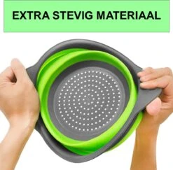 Merkloos Inklapbare Vergiet - Opvouwbaar - Groot - Blauw - Siliconen -Kampeeruitrusting 1200x1179 2