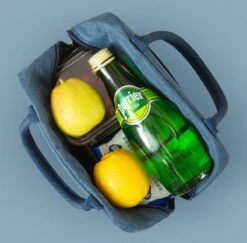 Merkloos Koeltas Lunch - Lunchtas Volwassenen - Kinderen - Lunchtrommel - Picknicktas - Koelzak - Coolbag - Waterdicht - Lunchtas - Koeltasje - Donker Blauw -Kampeeruitrusting 1200x1182 24