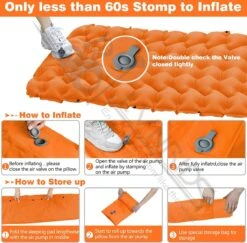 LVNRIDS Isomat, Zelfopblazend, Ultralicht, Luchtmatras, Camping, Zelfopblaasbaar, Opblaasbaar Matras, 3,9 Inch Dik, Met Voetperspomp En Kussen, Voor Camping, Reizen, Outdoor, Wandelen, Strand, Oranje 11 LVNRIDS Isomat, Zelfopblazend, Ultralicht, Luchtmatras, Camping, Zelfopblaasbaar, Opblaasbaar Matras, 3,9 Inch Dik, Met Voetperspomp En Kussen, Voor Camping, Reizen, Outdoor, Wandelen, Strand, Oranje -Kampeeruitrusting 1200x1182 6