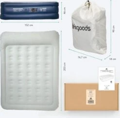 LifeGoods Luchtbed - 2 Persoons - Met Ingebouwde Pomp - Incl. Draagtas En Reparatiekit 19 LifeGoods Luchtbed - 2 Persoons - Met Ingebouwde Pomp - Incl. Draagtas En Reparatiekit -Kampeeruitrusting 1200x1184 2