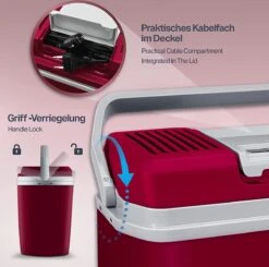 Tillvex- Koelbox, Coolbox, 24 Liter, Rood -Kampeeruitrusting 1200x1190 21