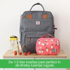 Brisby 4 Laags Geïsoleerde Koeltas - Lunchtas 1.5 Liter - Roze Pinguïn 14 Brisby 4 Laags Geïsoleerde Koeltas - Lunchtas 1.5 Liter - Roze Pinguïn -Kampeeruitrusting 1200x1195 11