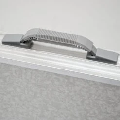 Aluminium Kampeertafel 120x60cm - Campingtafel Inklapbaar - 3-voudig Verstelbare Vouwtafel Grijs -Kampeeruitrusting 1200x1198 15