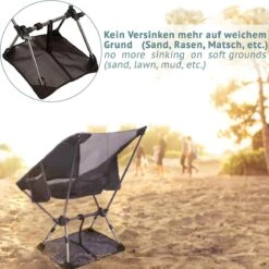 Smartpeas Campingstoel Van Stevig 600D Polyester En Aluminium - Lichtgewicht En Opvouwbaar - Camping Gadget Inclusief Zijzakken +Plus: Strandmat & Draagtas -Kampeeruitrusting 1200x1198 9