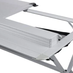 Campart Campingtafel XL TA-0806 - Opvouwbaar, Lichtgewicht En Met Verstelbare Poten - Kampeertafel Inklapbaar Inclusief Opbergtas - 140 X 80 X 70 Cm - Wit -Kampeeruitrusting 1200x1199 7