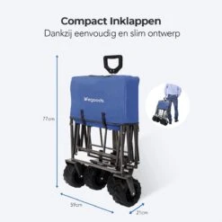 LifeGoods Bolderkar - Opvouwbaar - Tot 80KG - 94L - Wasbaar Polyester - 98x45cm - Blauw/Grijs 13 LifeGoods Bolderkar - Opvouwbaar - Tot 80KG - 94L - Wasbaar Polyester - 98x45cm - Blauw/Grijs -Kampeeruitrusting 1200x1200 1028