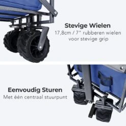 LifeGoods Bolderkar - Opvouwbaar - Tot 80KG - 94L - Wasbaar Polyester - 98x45cm - Blauw/Grijs 19 LifeGoods Bolderkar - Opvouwbaar - Tot 80KG - 94L - Wasbaar Polyester - 98x45cm - Blauw/Grijs -Kampeeruitrusting 1200x1200 1034