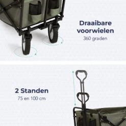 LifeGoods Bolderkar - Opvouwbaar - Draaibare Wielen - 2 Standen - 70KG Draagkracht - Groen 12 LifeGoods Bolderkar - Opvouwbaar - Draaibare Wielen - 2 Standen - 70KG Draagkracht - Groen -Kampeeruitrusting 1200x1200 1062