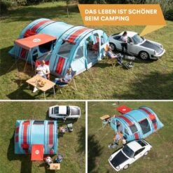 Skandika Gotland Tunneltent Voor 6 Personen, Grote Familietent In Racing-design, Ingenaaide Tentbodem, Waterdicht, 5000 Mm Waterkolom, Slaapcabine Met Scheidingswand, Muggennet (let Op, Komt Met Kleurfouten) -Kampeeruitrusting 1200x1200 107