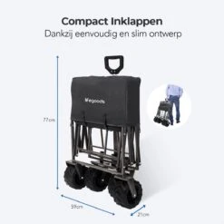 LifeGoods Bolderkar - Opvouwbaar - Tot 80KG - 94L - Wasbaar Polyester - 98x45cm - Zwart/Grijs 17 LifeGoods Bolderkar - Opvouwbaar - Tot 80KG - 94L - Wasbaar Polyester - 98x45cm - Zwart/Grijs -Kampeeruitrusting 1200x1200 1113