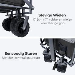 LifeGoods Bolderkar - Opvouwbaar - Tot 80KG - 94L - Wasbaar Polyester - 98x45cm - Zwart/Grijs 20 LifeGoods Bolderkar - Opvouwbaar - Tot 80KG - 94L - Wasbaar Polyester - 98x45cm - Zwart/Grijs -Kampeeruitrusting 1200x1200 1116